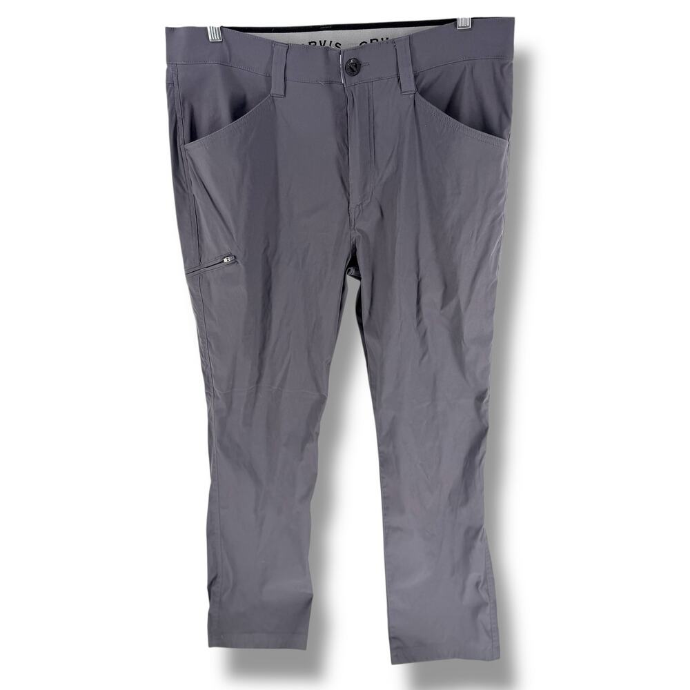 Orvis Tech Pants Mens 36x32 Gray Stretch Water Repellent Travel Outdoor Pants